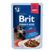 Brit Premium Cat Delicate Fillets in Gravy with Lamb for Sterilised 85g