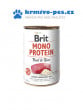 Brit Dog konzerva Mono Protein Beef & Brown Rice 400g