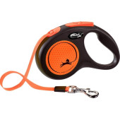 Flexi Neon S pásek 5 m oranžové 15 kg