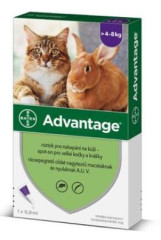 Advantage pro velké kočky a králíky nad 4kg 80mg 1x0,8ml