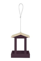 Krmítko venkovní FLORA 1 na semena dřevo fialová Zolux