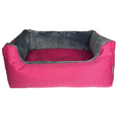 Pelech obdélník Adena růžová/šedá 100x75cm