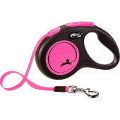 Flexi Neon S pásek 5 m růžové 15 kg