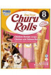 Inaba Churu Dog Rolls Chicken with Salmon wraps 8x12g