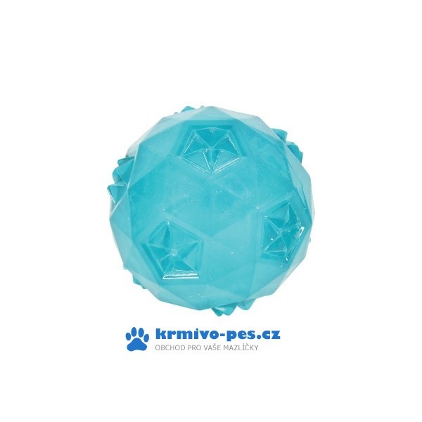 Hračka pes míček TRP BALL 6cm tyrkysová Zolux