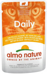 Almo Nature Daily Menu cat kapsička kuře a losos 70g