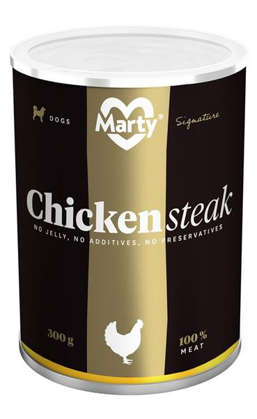 MARTY konz. pro psy DeLuxe-kuřecí prsa steak 300 g