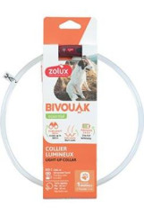 Obojek LED transparent BIVOUAK 30-60cm USB Zolux