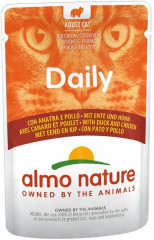 Almo Nature Daily Menu cat kapsička kuře a kachna 70g