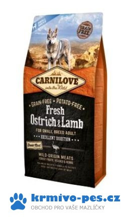 Carnilove dog Fresh Adult Small Ostrich & lamb 6 kg