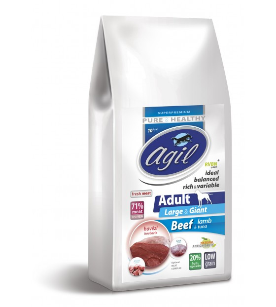 Agil Adult Large & Giant Pure & Health Beef & Lamb & Tuna 10 kg