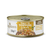 Applaws Dog konzerva Toppers Broth kuře se zeleninou 156g