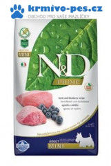 N&D PRIME DOG Adult Mini Lamb & Blueberry 2,5kg + doprava zdarma