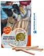 Duvo+ dog Meat! Chicken & fish strips 80g - proužky z kuřete a okouna