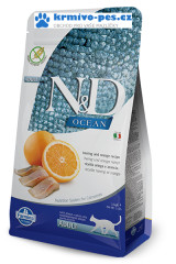 N&D OCEAN CAT GF Adult Herring & Orange 10kg + doprava zdarma