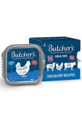 Butcher's Dog Original hovězí/kuře/jehně vanička 4x150g