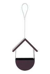 Krmítko venkovní BUDKA na semena kov fialová Zolux