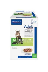 VET HPM Cat Adult Neutered Salmon chunks in gravy 12x85g