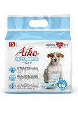 Plenky pro psy Aiko Soft Diapers S-M/30-46cm 12ks