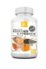 Allnature Kurkumin s piperinem bylinný extrakt 60cps