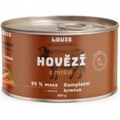 Louie konzerva pro psy hovězí s mrkví 200g