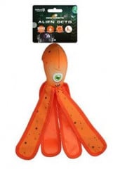 Hračka pes Dog Comets Alien Octo L 37cm oranžová