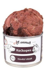 All Animals kočkopes Steak z hovězí svaloviny 200g