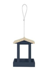 Krmítko venkovní FLORA 1 na semena dřevo modrá Zolux