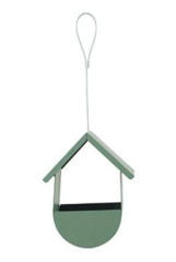 Krmítko venkovní BUDKA na semena kov zelená Zolux