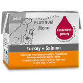 Platinum Dog Menu Turkey + Salmon 90g