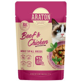 Araton Cat kapsička Adult Beef/Chicken 85g