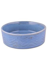 Miska keramická Zig Zag 12cm modrá 0,34l