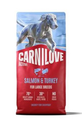 Carnilove Dog Active Dry Salmon&Turkey Adult Large Breed 12kg