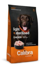 Calibra Dog EXPERT+ Adult Light & Sterilised Chicken 2kg