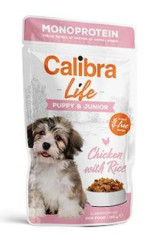 Calibra Dog Life kapsa Puppy&Junior Chicken 150g