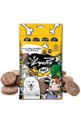 Lyopro DOG pochoutka mrazem sušený Hovězí chips s brokolicí 50g