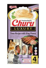 Inaba Churu Cat Luxury Tuna Recipe with King Prawn 4x14g