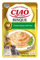 Inaba Ciao Entrée Bisque kuře a tuňák 40 g