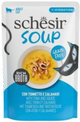 Schesir Cat kapsa Adult Soup tuňák/oliheň 40g