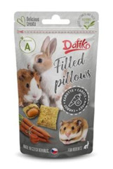 Dafiko plněné polštářky pro hlodavce mrkev 40g