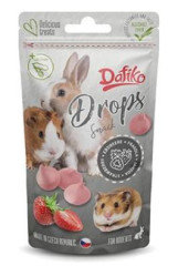 Dafiko drops pro hlodavce jahoda 75g