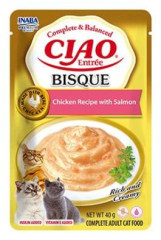 Inaba Ciao Entrée Bisque kuře a losos 40g