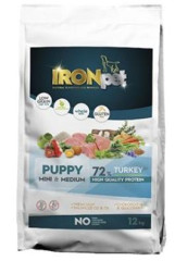 IRONpet Dog Puppy Mini&Medium Turkey 12kg