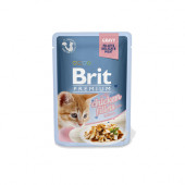 Brit Premium Cat Delicate Fillets in Gravy with Chicken for Kitten 85 g