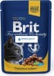 Brit Premium Cat kapsa with Chicken & Turkey 100g