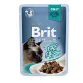 Brit Premium Cat Delicate Fillets in Gravy with Beef 85g