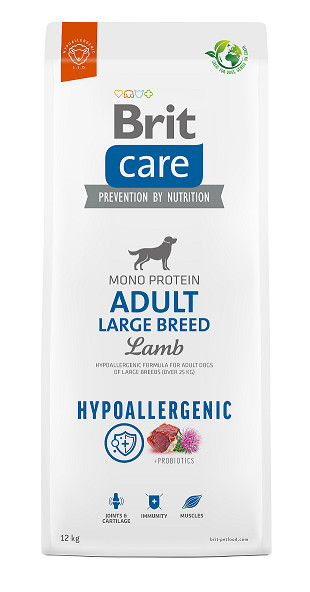 Brit Care Dog Hypoallergenic Adult Large Breed 12kg + 2kg zdarma