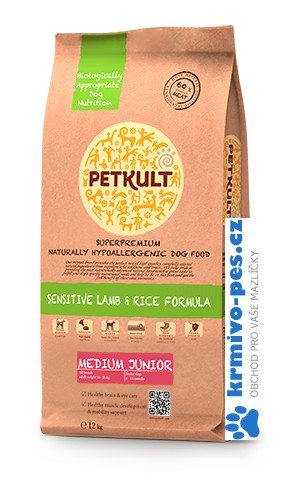 PETKULT dog MEDIUM JUNIOR lamb/rice 12kg